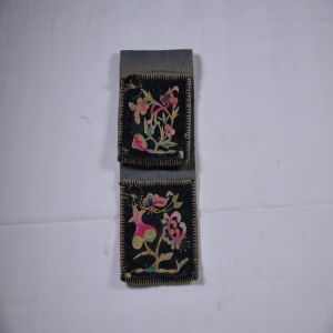 绣花卉纹褡裢