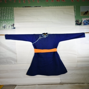 落布男士蒙古袍